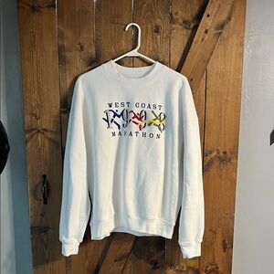 Hollister West Coast Marathon White Sweater